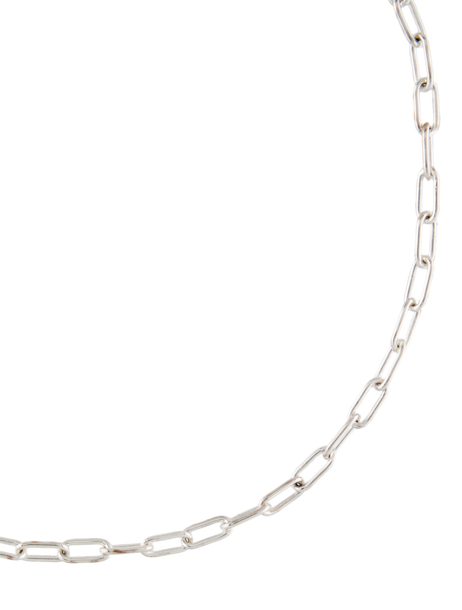 Hermès Link Chain Toggle Necklace Sterling Silver Chain, Necklaces HER587429 The RealReal