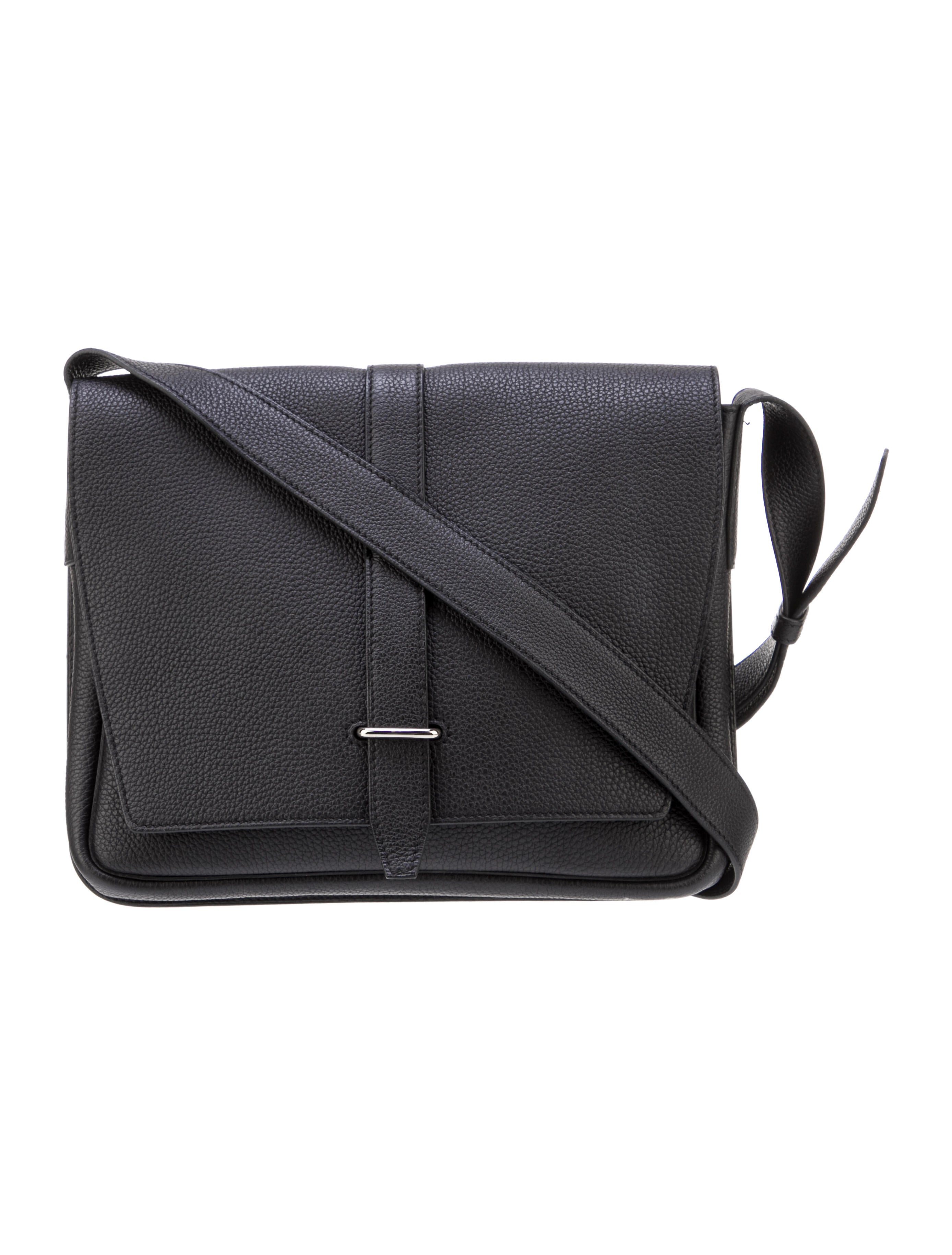 Hermès Togo Steve Light Messenger Bag Black Messenger Bags, Bags