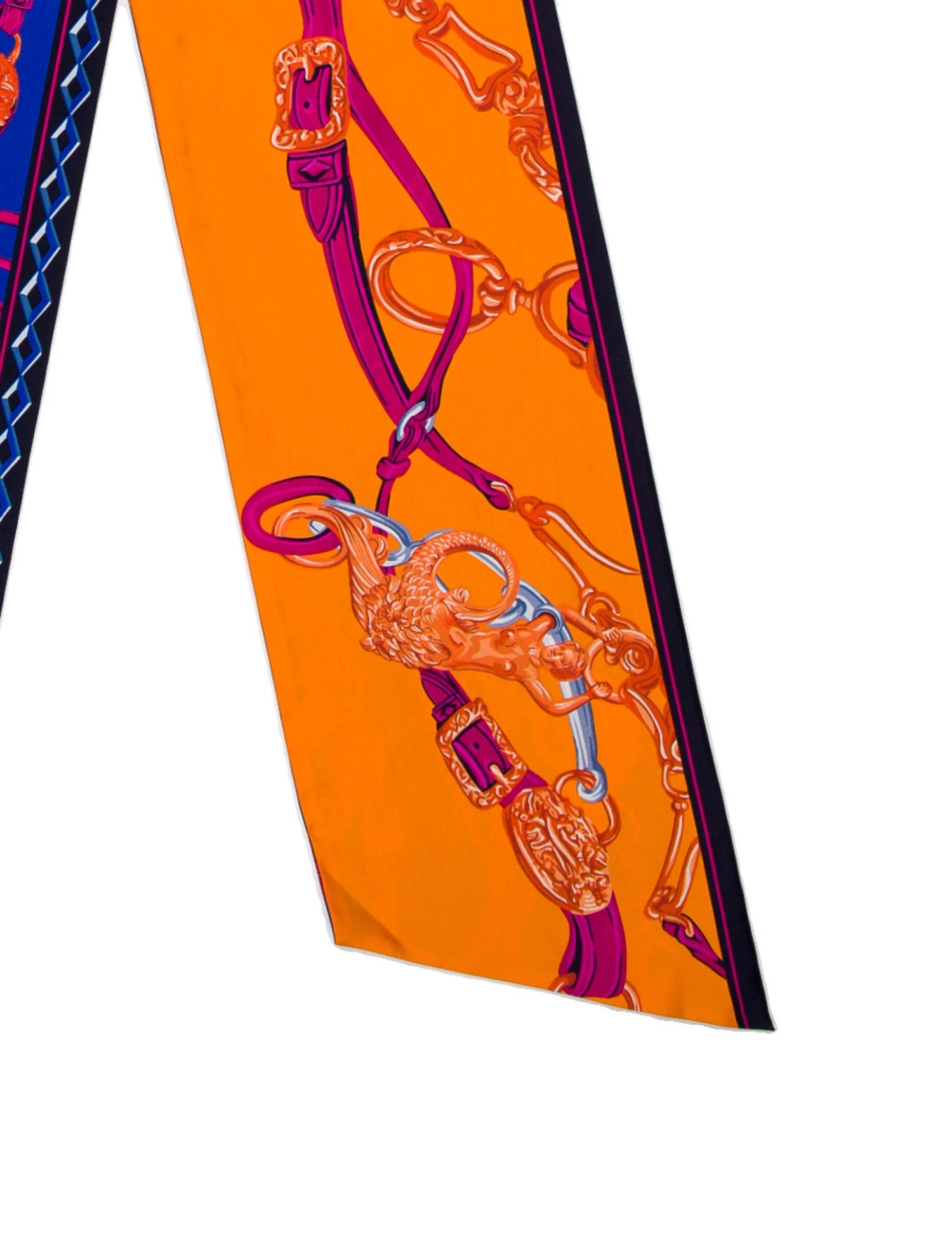 Hermès Silk Twilly Scarf w/ Tags Orange Scarves and Shawls