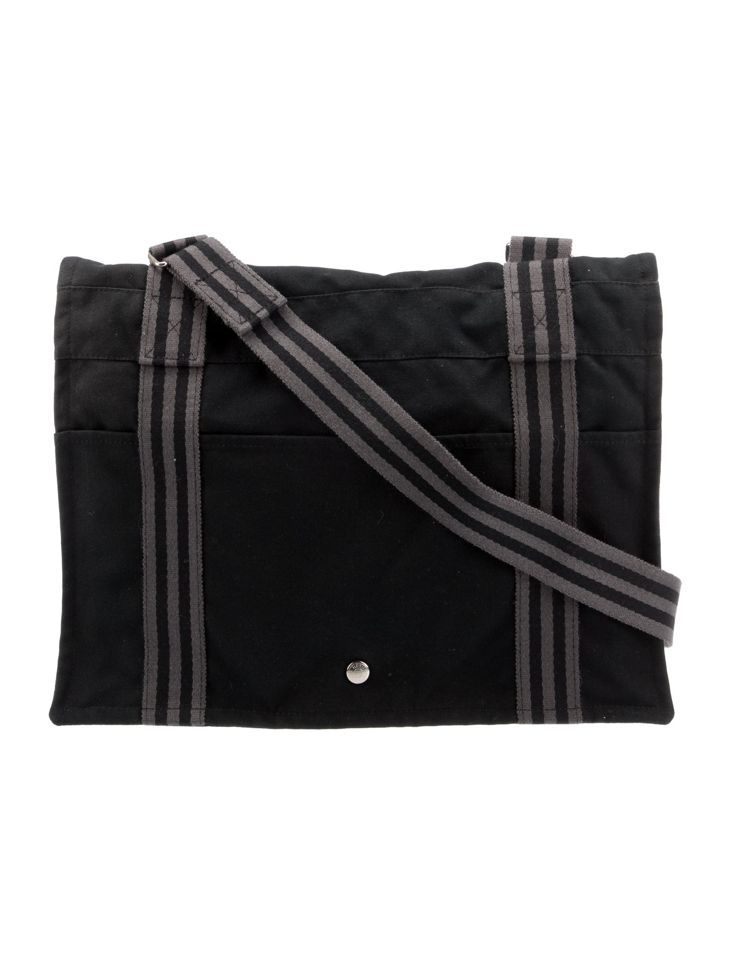 Hermès Toile Herline Messenger Black Crossbody Bags, Handbags