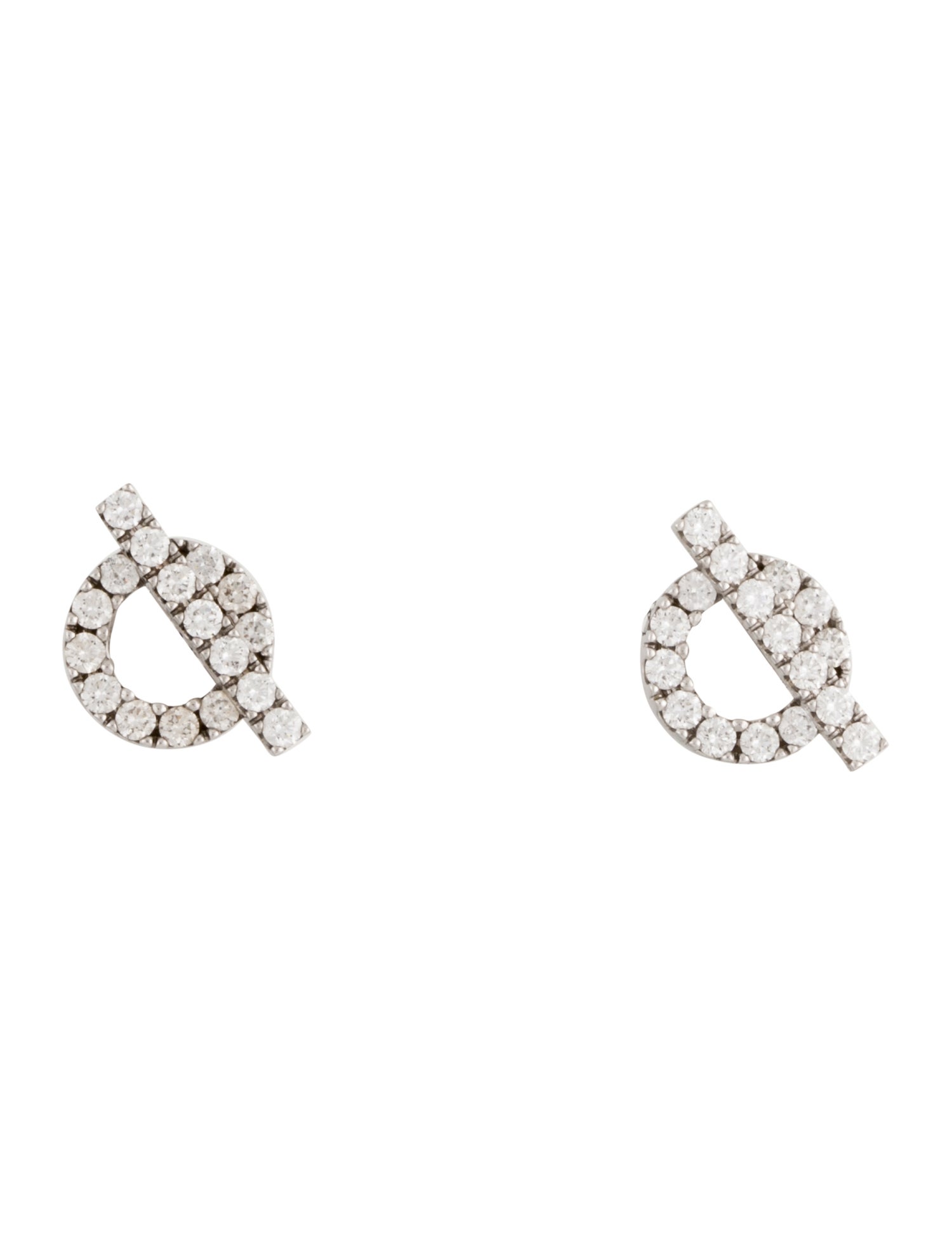 Hermès 18K Diamond Finesse Earrings