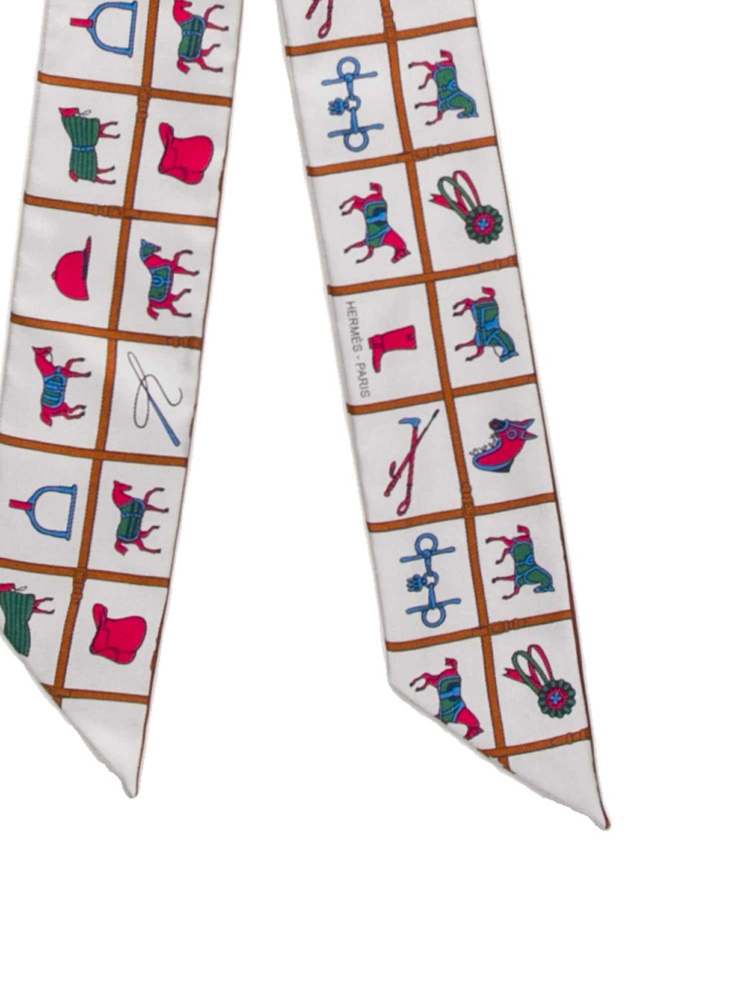 Hermès Couvertures et Tenues Silk Twilly Scarf w/ Tags