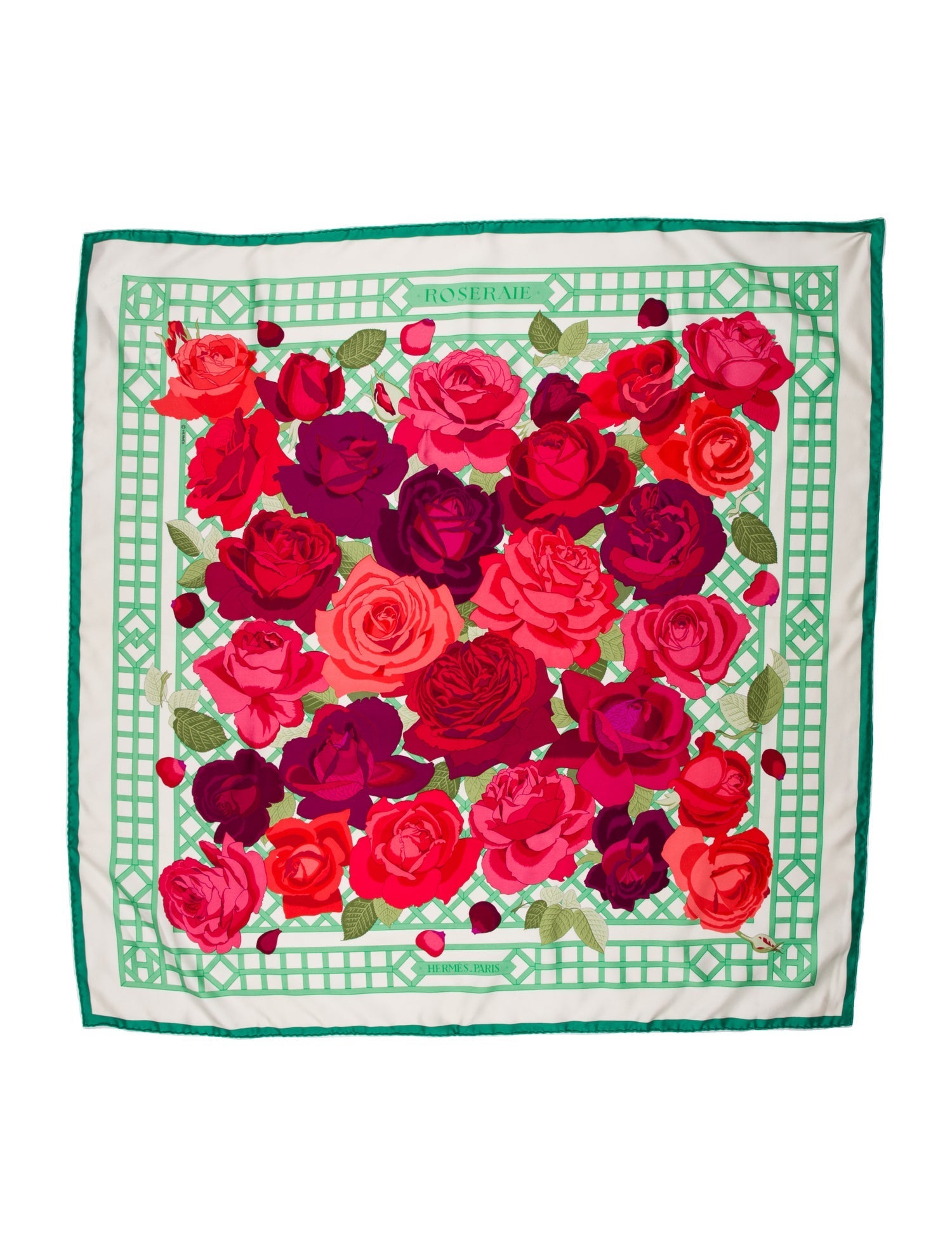 Hermès Roseraie Silk Scarf