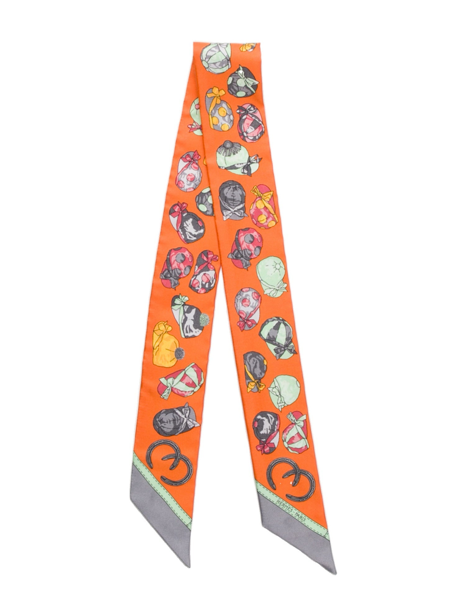 Hermès Jockey Silk Twilly Scarf w/ Tags