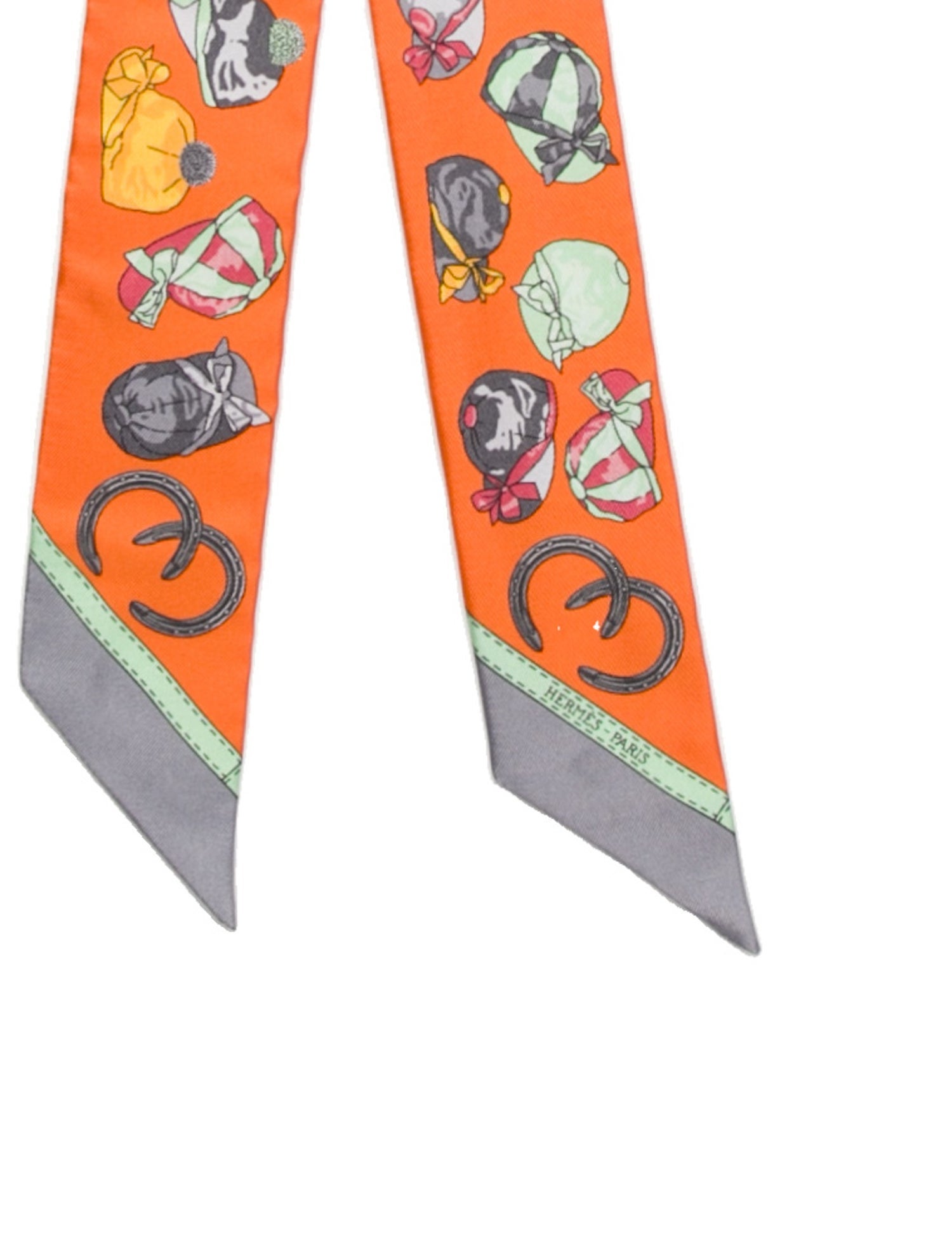 Hermès Jockey Silk Twilly Scarf w/ Tags