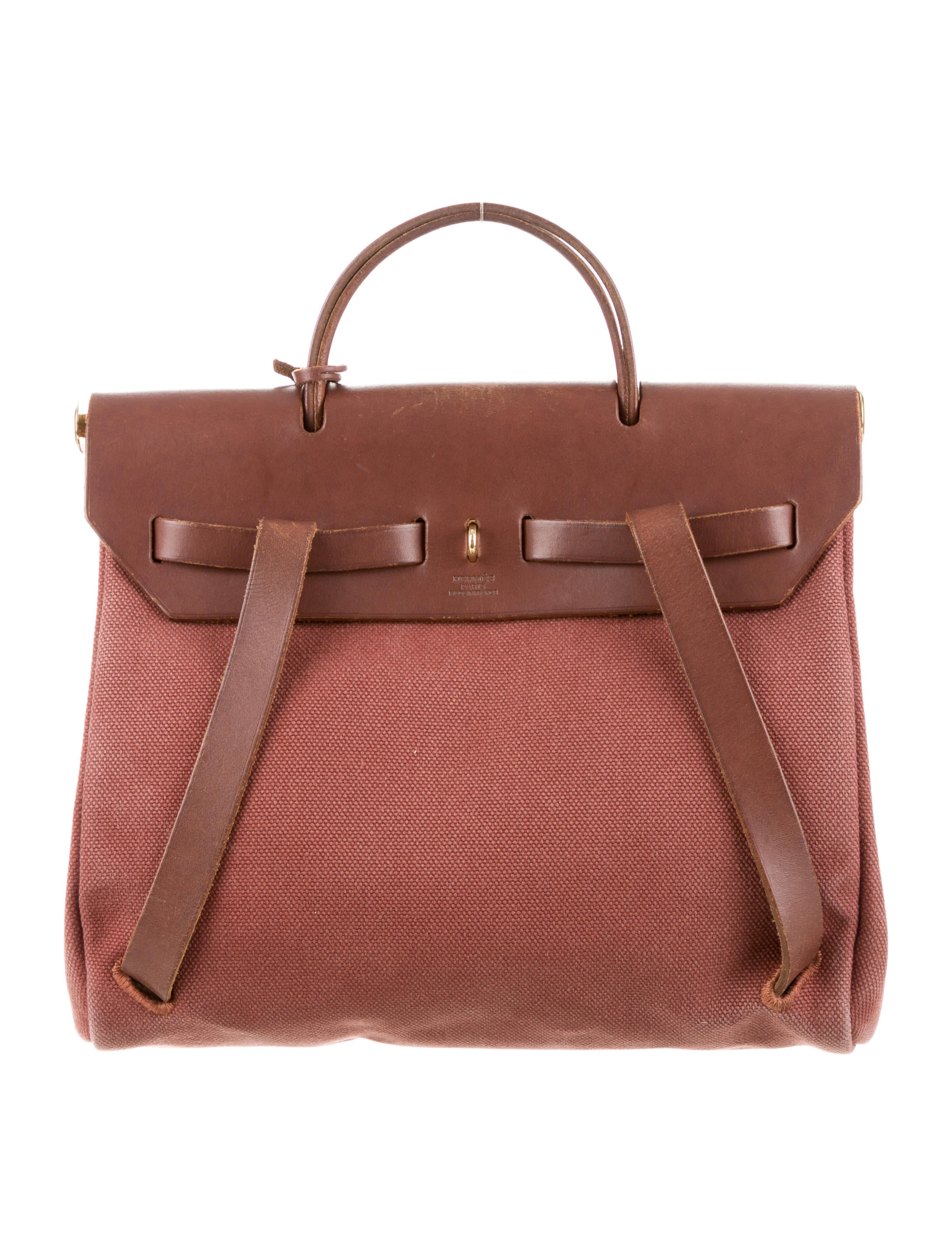 Hermès Herbag Backpack Burgundy Backpacks, Handbags HER60180 The