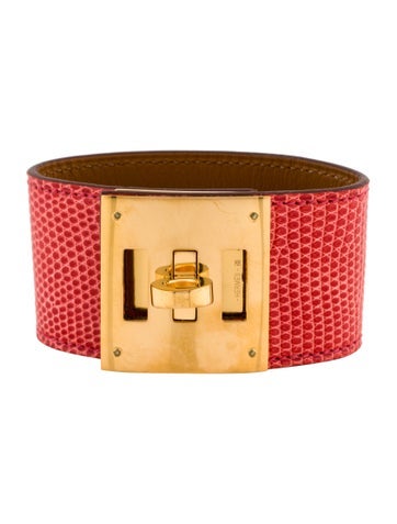Hermès Wrap Lizard Kelly Dog Bracelet
