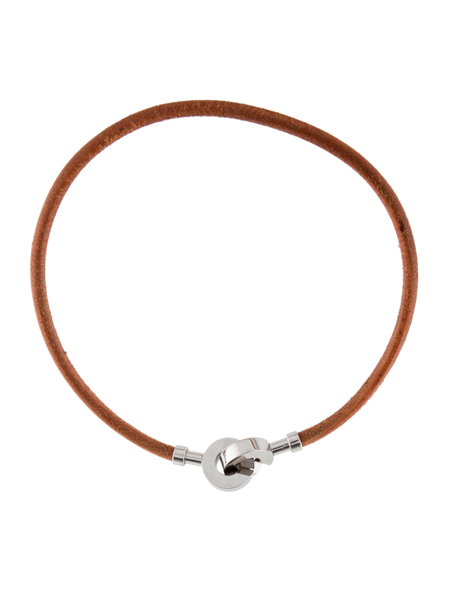 HERMES Leather Choker Necklace エルメス HERMES Leather Choker Necklace エルメス