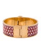 Hermès Hinged Wide Enamel Charniere Uni Bracelet