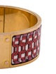 Hermès Hinged Wide Enamel Charniere Uni Bracelet