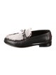 Hermès Leather Raw-Edge Trim Loafers