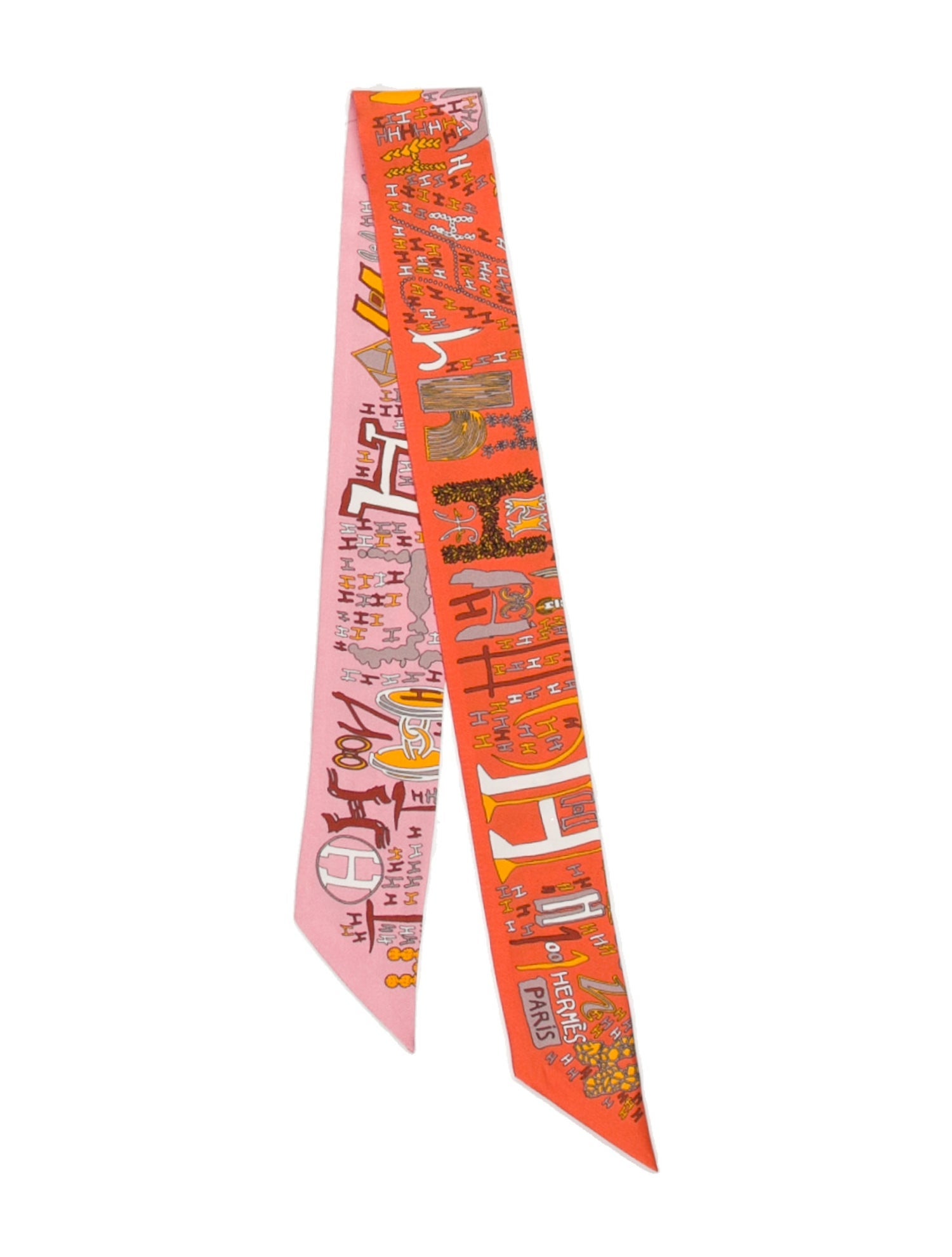 Hermès 1001 H Silk Twilly Scarf