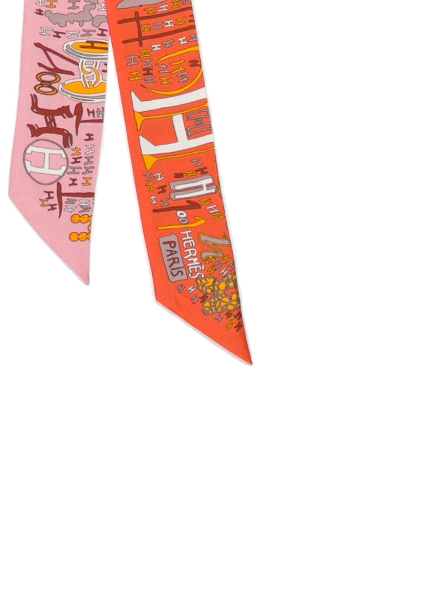 Hermès 1001 H Silk Twilly Scarf