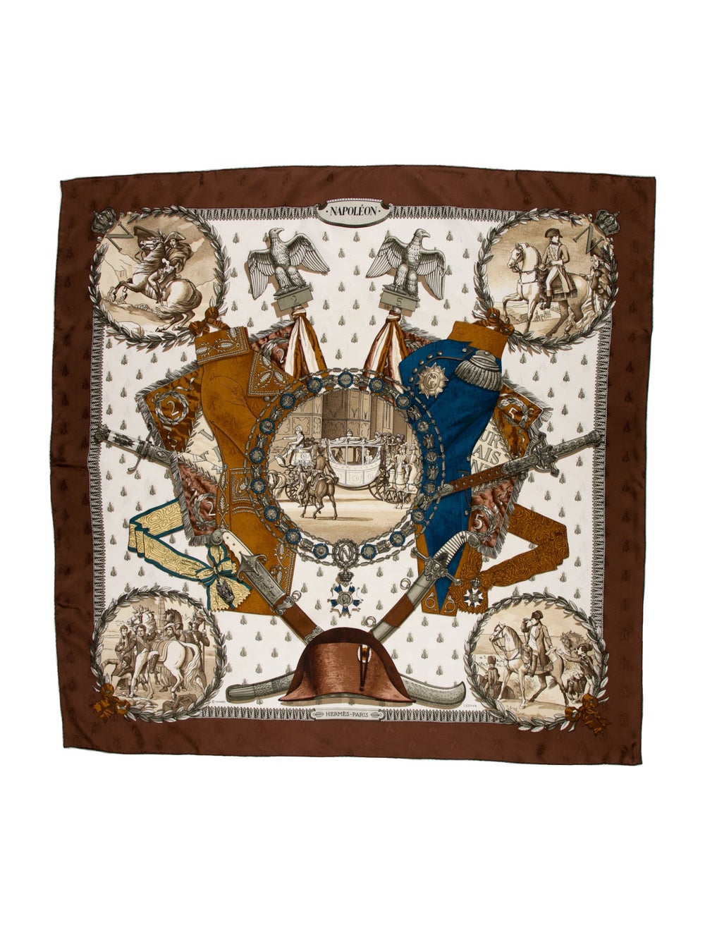Hermès Napoléon Jacquard Silk Scarf Gem