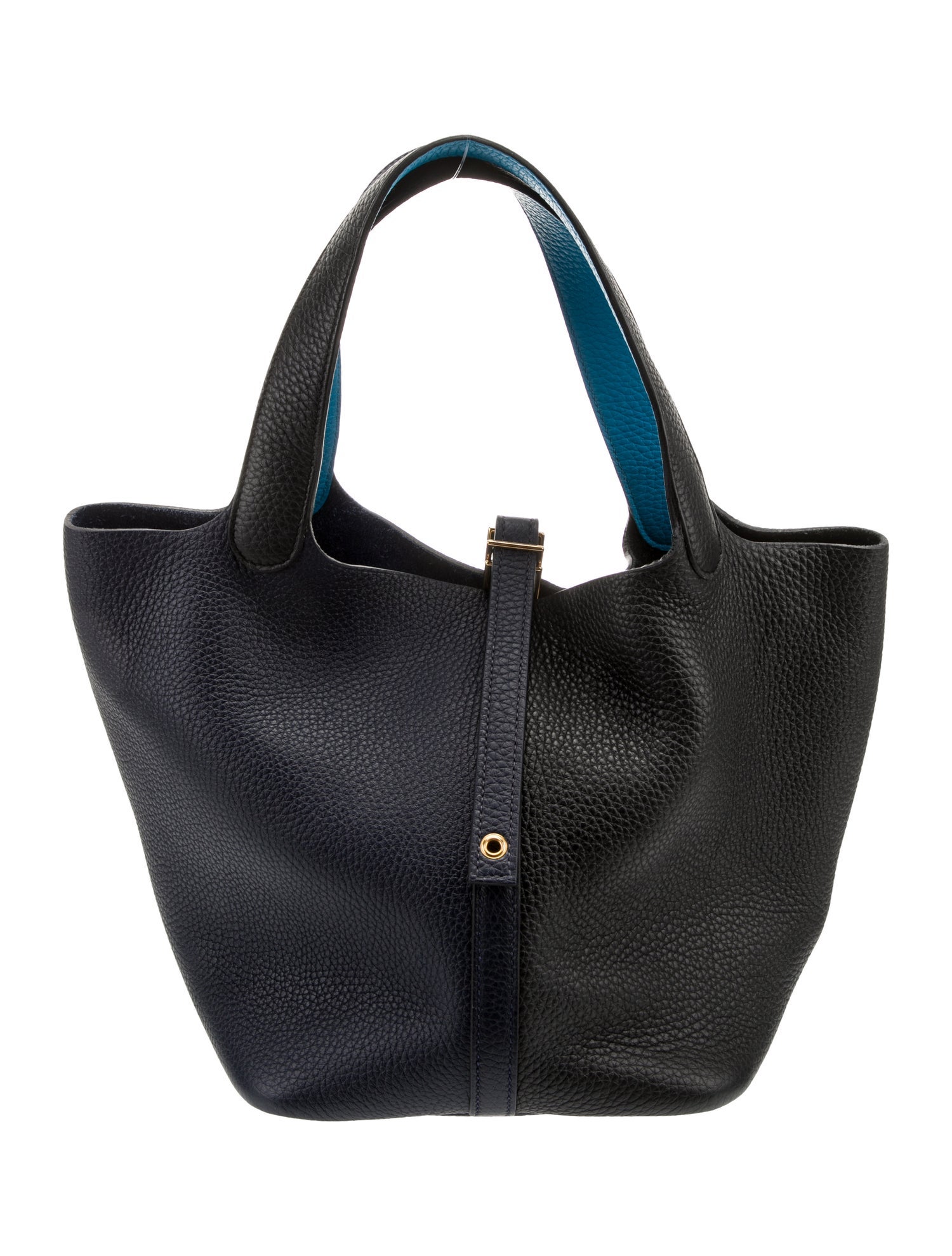 Hermès Picotin Casaque 2 Lock 22 - Blue Bucket Bags