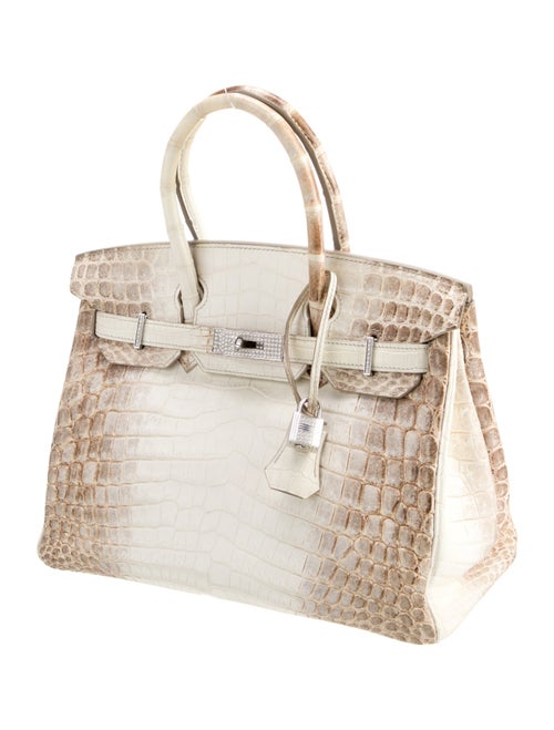 Hermès Matte Niloticus Crocodile 18K Diamond Himalayan Birkin 30