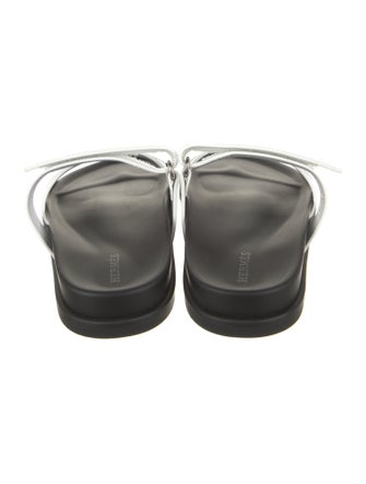 Hermès Leather Slides