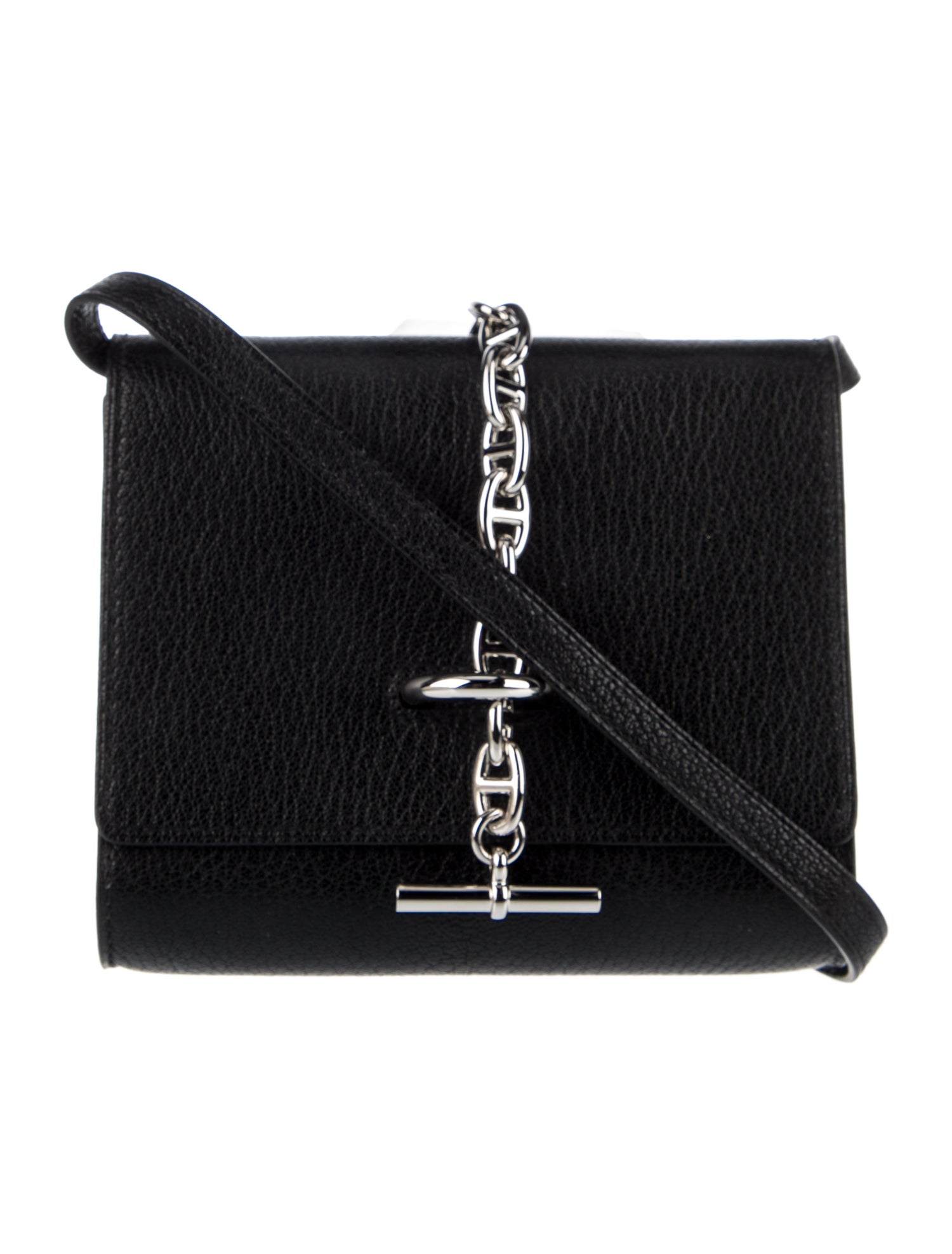 Hermès 2023 Chaine D'Ancre Compact Wallet - Black Mini Bags