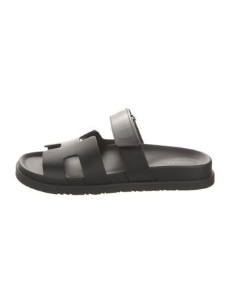 Hermès Leather Slides