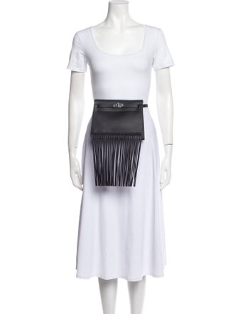 Hermès 2023 Swift Kelly Danse Anate Fringe Belt Bag