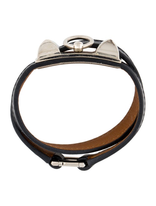 Hermès Leather Rivale Double Tour Bracelet