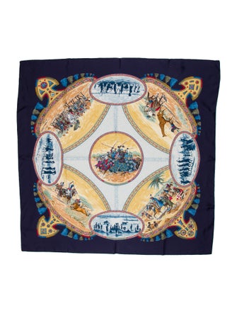 Hermès Cavaliers Peuls Silk Scarf