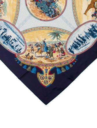 Hermès Cavaliers Peuls Silk Scarf