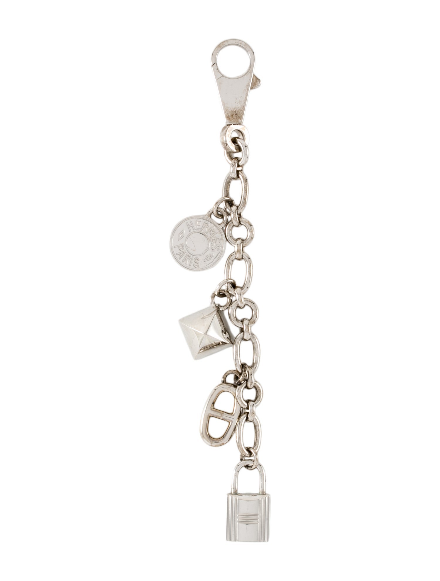 Hermès Sellier charm key ring（Hermès 25cm Birkin Sellier Bleu 