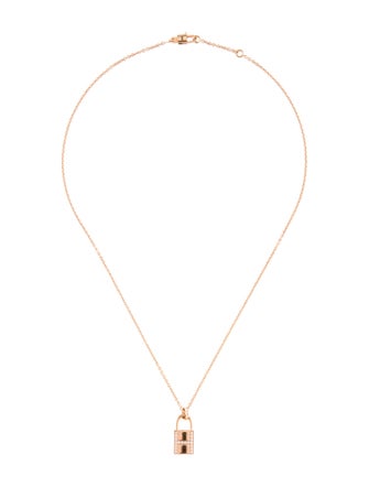 Hermès 18K Diamond Kelly Cadenas Pendant Necklace
