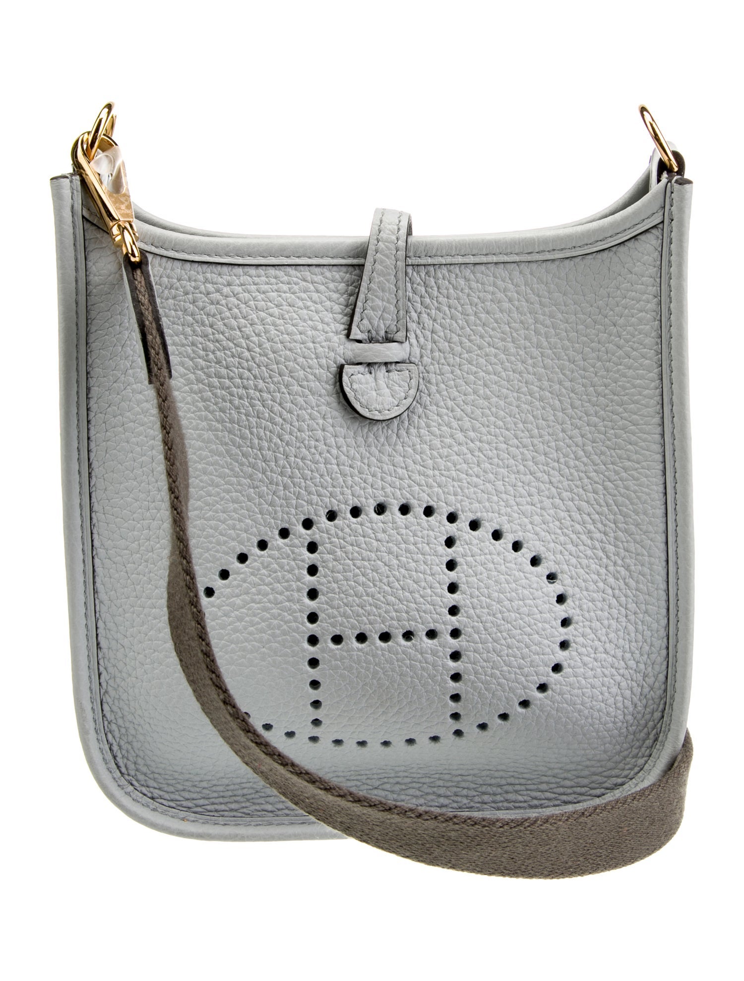 手元に在庫有り★【HERMES】人気♡Evelyne TPM 16 ♪ Hermes Evelyne TPM 16 Beton Taurillon Clemence Gold Hardware