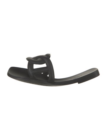 Hermès Sandals Aloha Rubber Slides IT 37 | 7