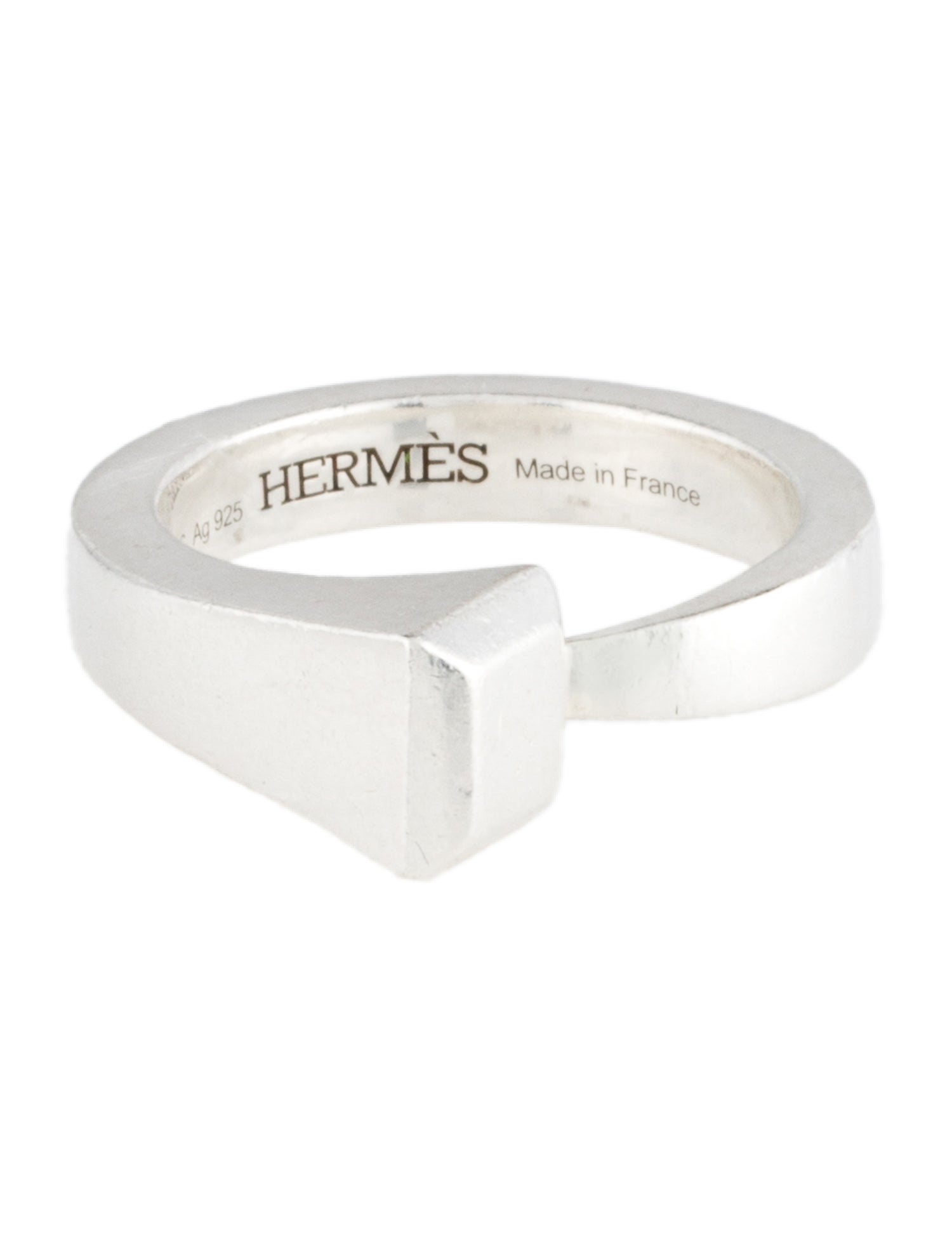 Hermès Clou de Forge Ring - Sterling Silver Band, Rings