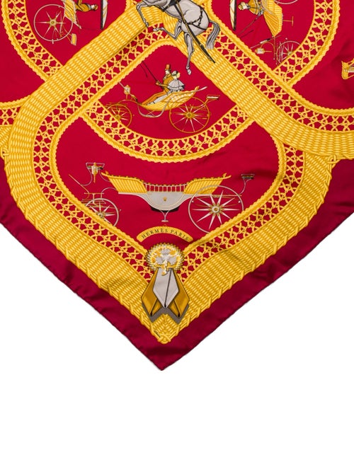 Hermès Voitures Paniers Silk Scarf