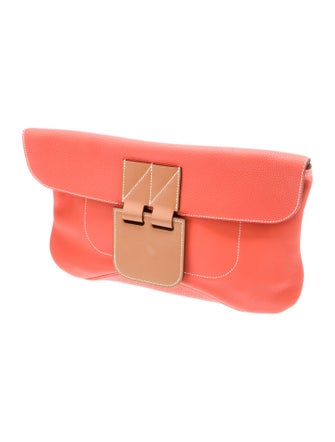 Hermès Clemence Vache Hunter Virevolte 35 Clutch