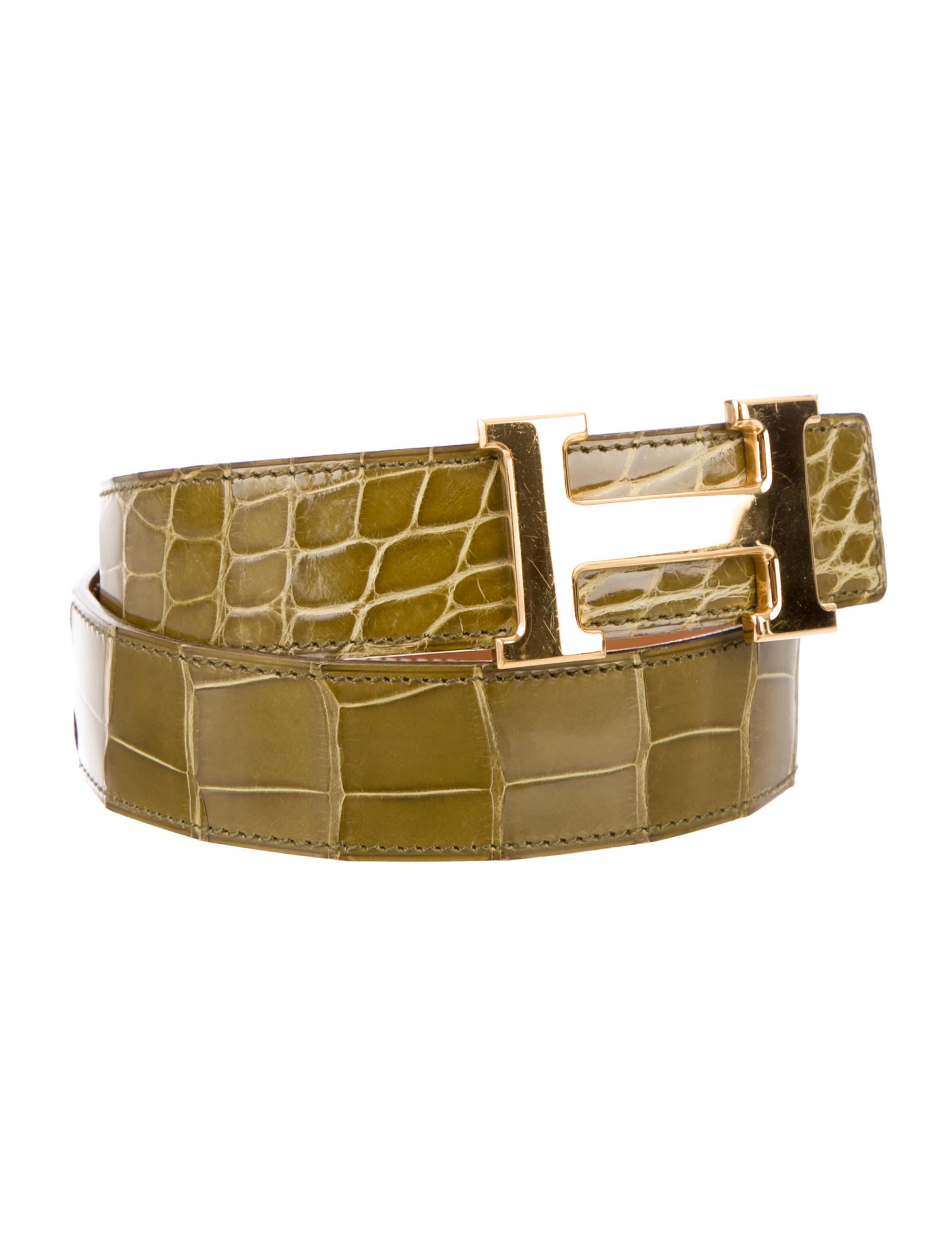 Hermès Reversible Alligator Belt Kit Accessories HER63536 The
