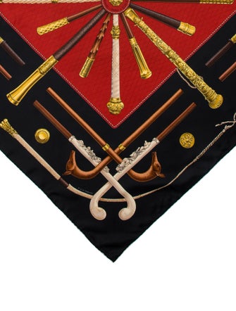 Hermès Cannes et Pommeaux Silk Scarf