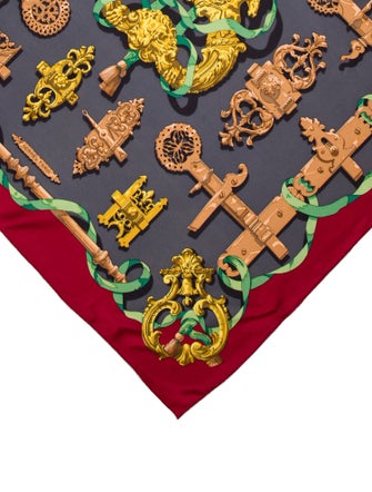 Hermès Ferronnerie Silk Scarf