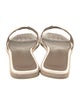 Hermès Himalayan Oran Leather Slides