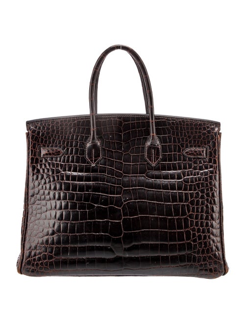 Hermès Shiny Porosus Crocodile Birkin 35