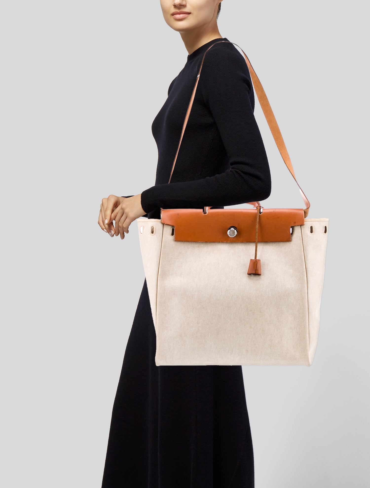 Hermès Toile Vache Herbag 39