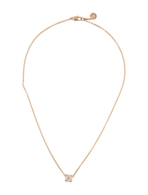 Hermès 18K Diamond Clou d'H Pendant Necklace, Small Model