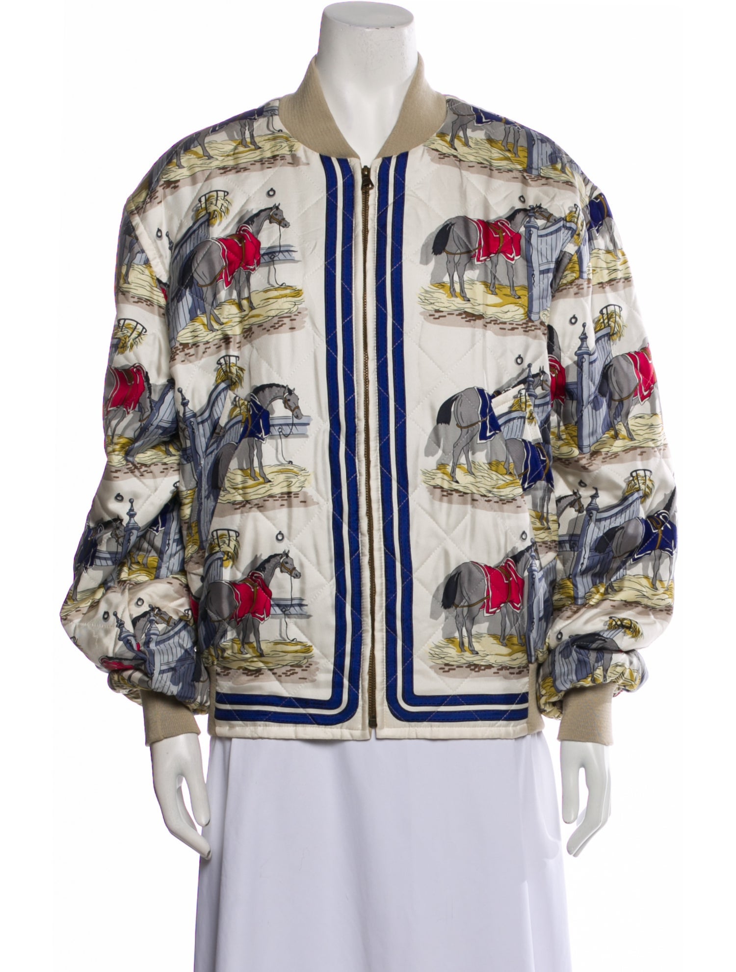 Hermès Reversible Silk Bomber Jacket - Jackets, Clothing