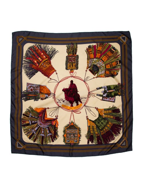 Hermès Cuirs Du Desert Silk Scarf