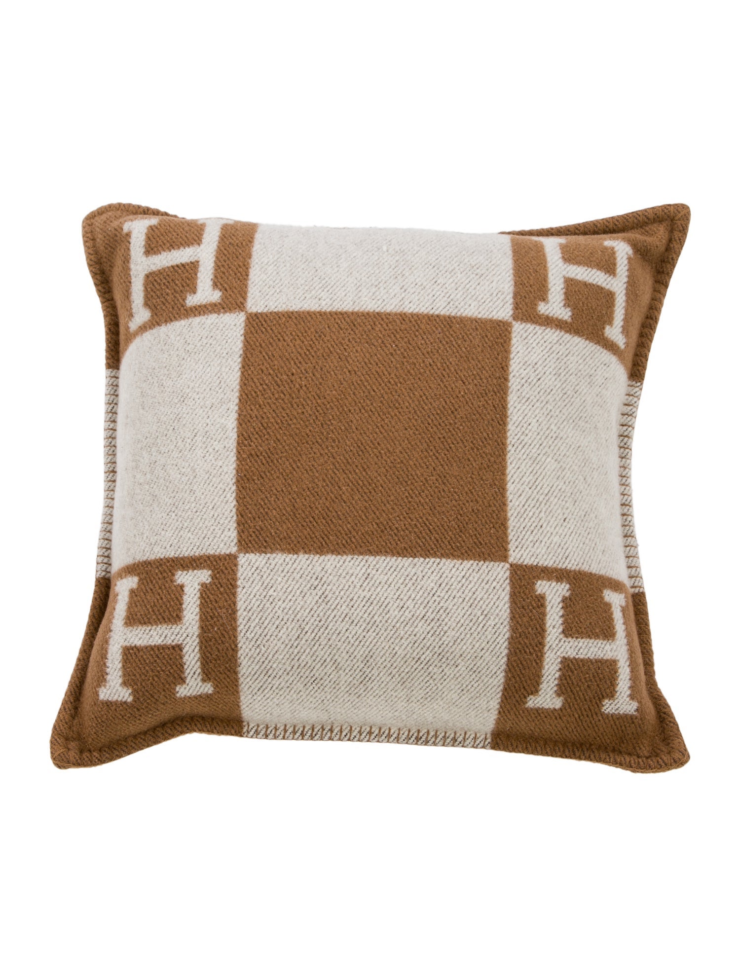 Hermès Avalon Throw Pillow Brown Bedding, Bedding & Bath HER648890