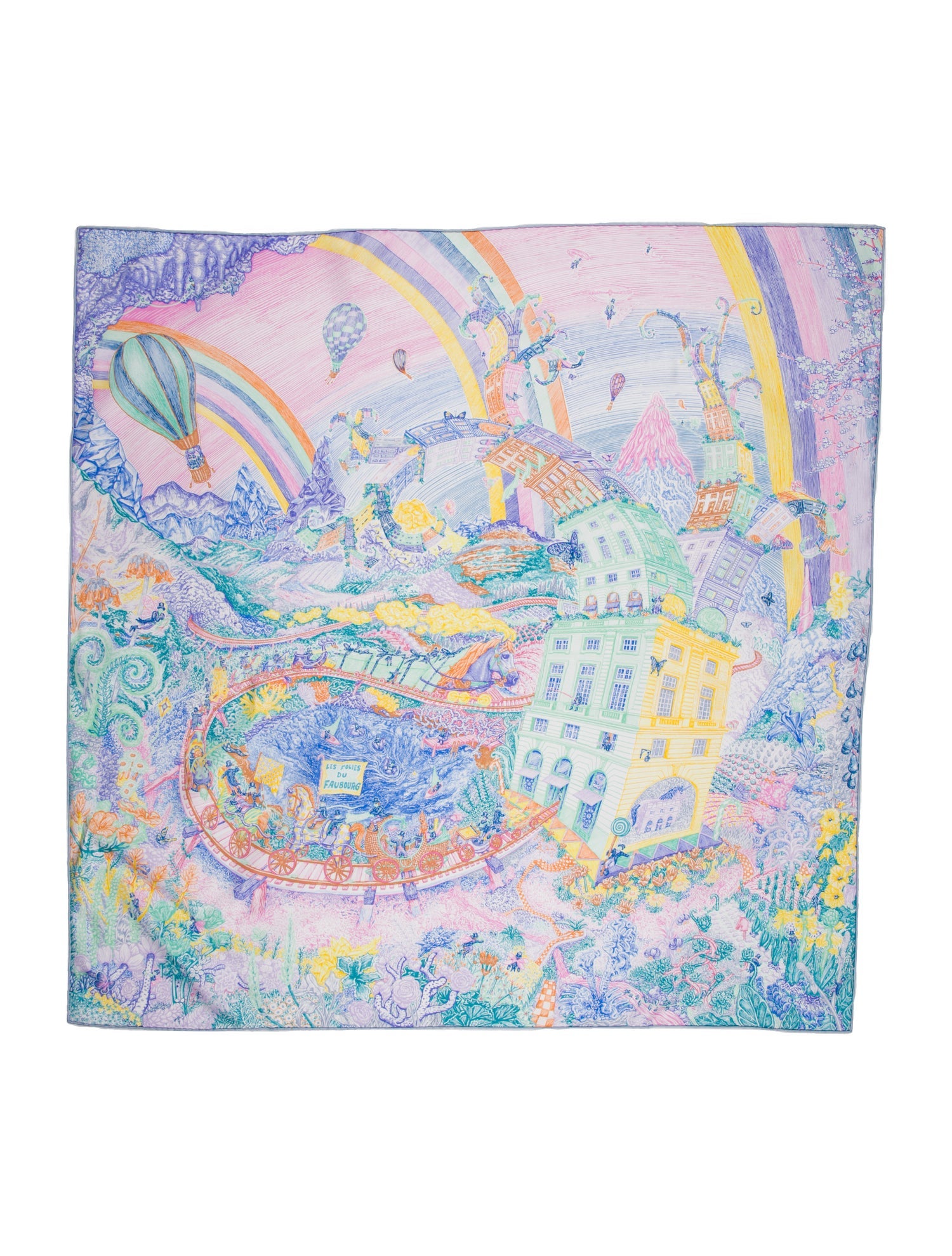 HERMES　エルメススカーフ　LES FOLIES DU FAUBOURG Les Folies du Faubourg scarf 90 | Hermès Australia