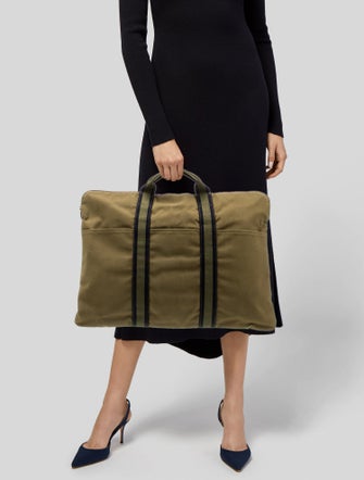 Hermès Toile Fourre-Tout Briefcase