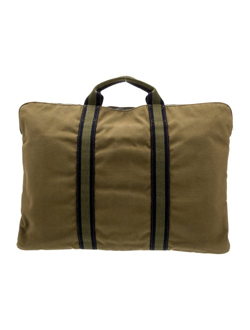 Hermès Toile Fourre-Tout Briefcase