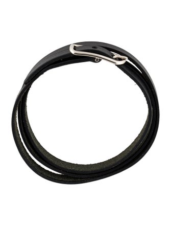 Hermès Leather Hapi Triple Wrap Bracelet