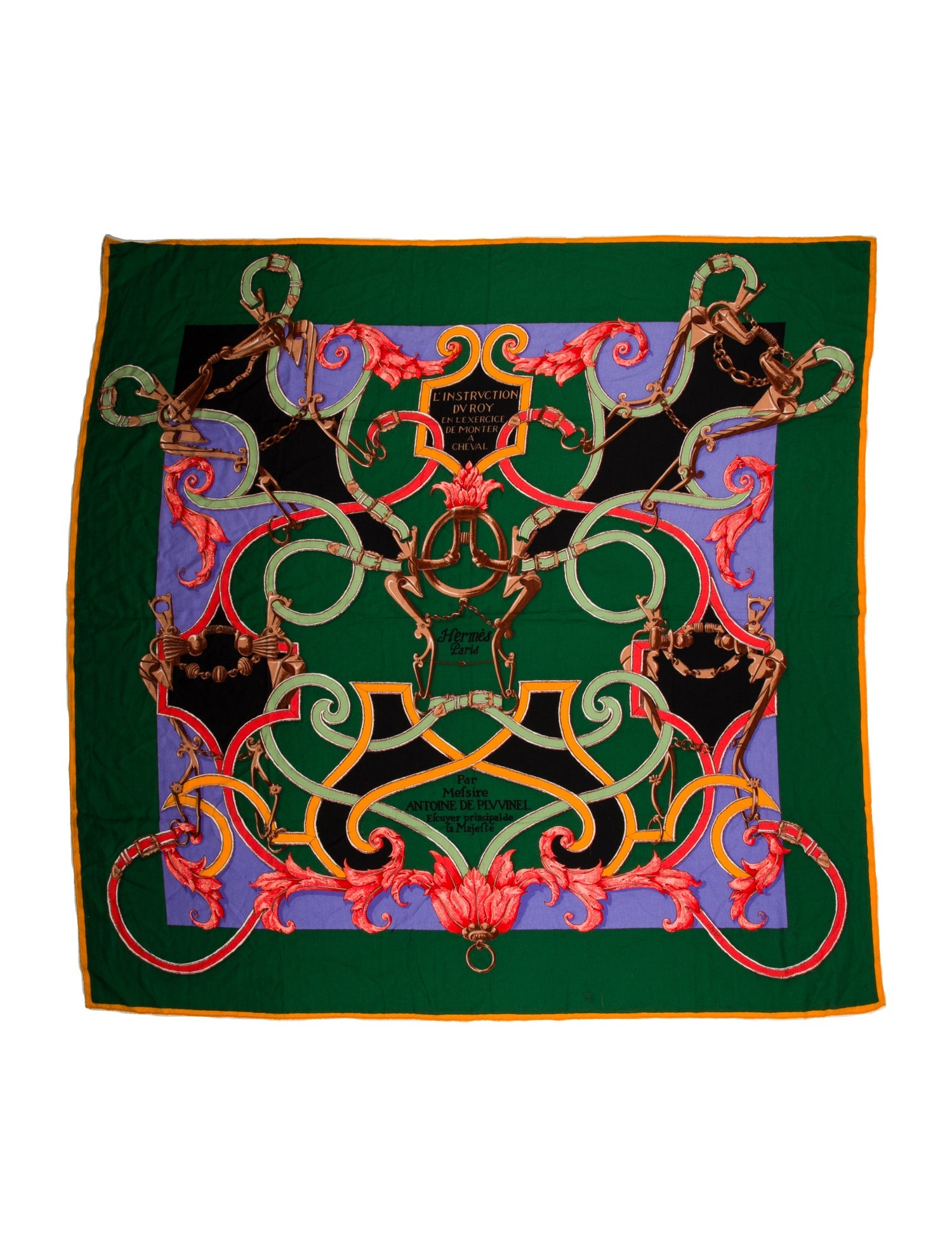 Hermès L'Instruction du Roy Cashmere Shawl