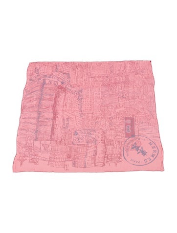 Hermès Scarves and Shawls De Passage a Tokyo Mousseline Silk Scarf 140cm